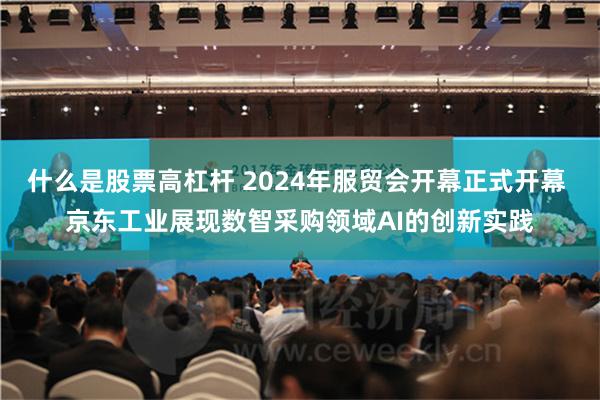 什么是股票高杠杆 2024年服贸会开幕正式开幕 京东工业展现数智采购领域AI的创新实践