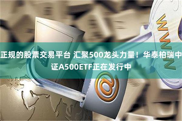 正规的股票交易平台 汇聚500龙头力量！华泰柏瑞中证A500ETF正在发行中