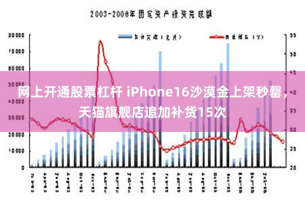 网上开通股票杠杆 iPhone16沙漠金上架秒罄，天猫旗舰店追加补货15次