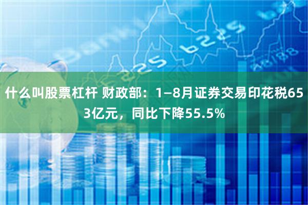 什么叫股票杠杆 财政部：1—8月证券交易印花税653亿元，同比下降55.5%