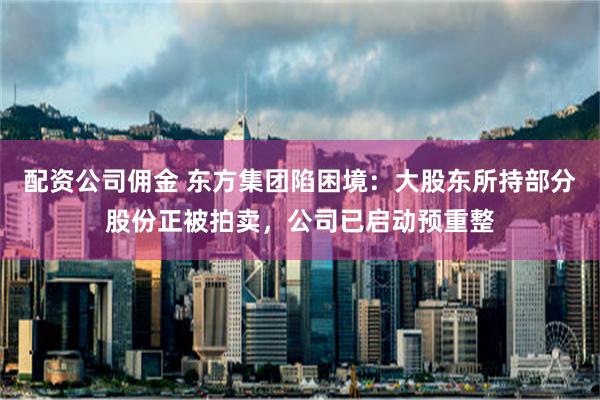 配资公司佣金 东方集团陷困境：大股东所持部分股份正被拍卖，公司已启动预重整