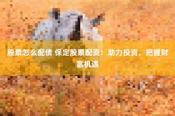 股票怎么配债 保定股票配资：助力投资，把握财富机遇