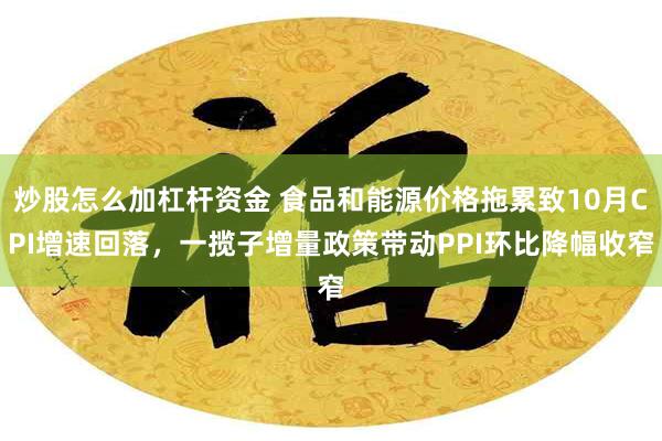 炒股怎么加杠杆资金 食品和能源价格拖累致10月CPI增速回落，一揽子增量政策带动PPI环比降幅收窄