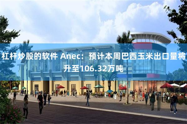 杠杆炒股的软件 Anec：预计本周巴西玉米出口量将升至106.32万吨